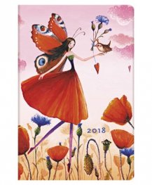 Paperblanks 2018 Poppy Field Diary, Mini, Lined/ 41801