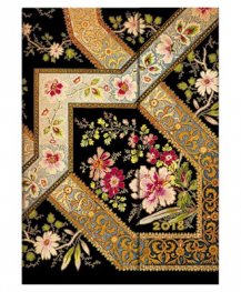 Paperblanks 2018 Filigree Floral Ebony Diary, Midi, Lined/ 42211