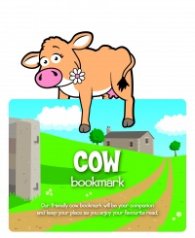 Книгоразделител с домашни животни - Крава