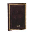 Бележник Paperblanks Diary 2020, Black Moroccan, Midi/ 1717