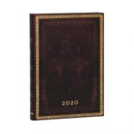 Бележник Paperblanks Diary 2020, Black Moroccan, Midi/ 1717