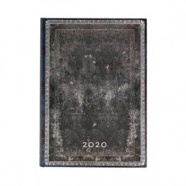 Бележник Paperblanks Diary 2020, Midnight Steel, Midi, 1700