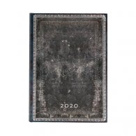 Бележник Paperblanks Diary 2020, Midnight Steel, Midi, 1700