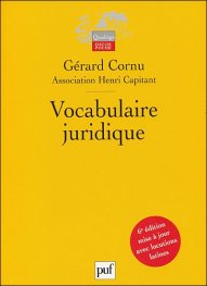 Vocabulaire juridique