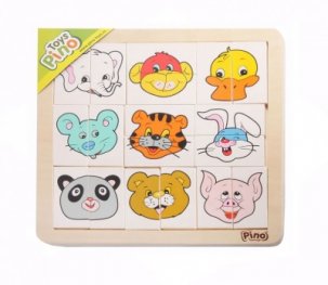 Toys Pino пъзел животни II 18 ел. 4490-2