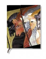 Бележник Paperblanks Mystical Horses Midi Wrap, Lined/ 5392
