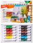 Акрилни бои Deli Acrylic EC12-12, на водна основа, 12 цвята х 12 мл в тубички