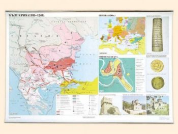 Историческа карта България 1185-1241 г.