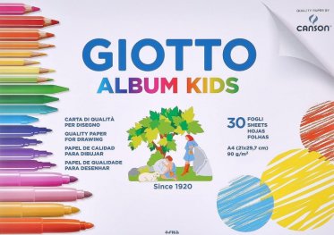 Скицник за рисуване GIOTTO Album kids A4, 30л., 90гр.
