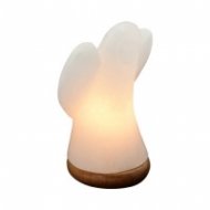 Лампа от хималайска сол - Ангел, бял, голям