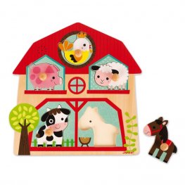 JANOD Музикален пъзел Приятели от фермата, J07079