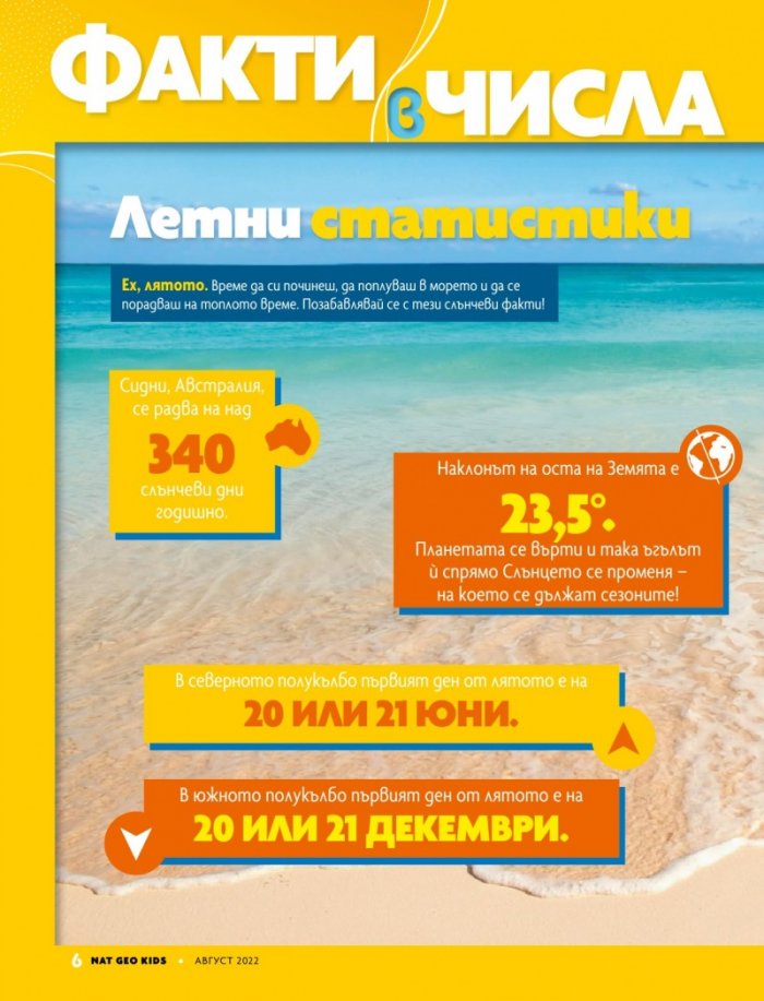 National Geographic KIDS България Август/2022