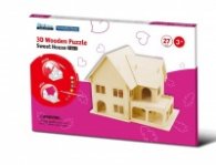 3D Wooden Puzzle - Sweet House F401