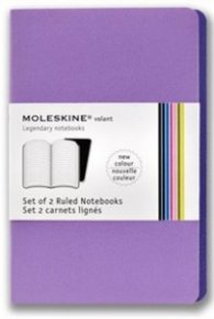 Бележник Moleskine Volant Notebook Ruled, Purple XSmall: Set of 2 [3308]