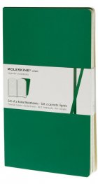 Бележник Moleskine Ruled Volant Notebook Pocket Emerald Green: Set of 2 [7849]