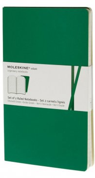 Бележник Moleskine Ruled Volant Notebook Pocket Emerald Green: Set of 2 [7849]