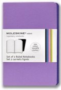 Бележник Moleskine Volant Notebook Ruled, Purple Large: Set of 2 [3384]