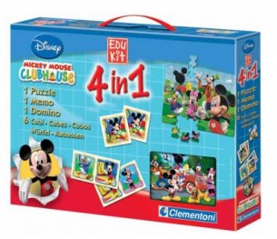 Micky Mouse 4 in 1: Memo; Domino; Puzzle; Cubi - 12618