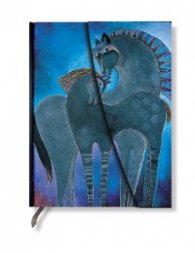 Бележник Paperblanks Mystical Horses Midi Wrap, Lined/ 5415