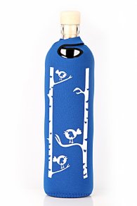 Бутилка FLASKA Neo Design 0.750L:Синьо-бели птици