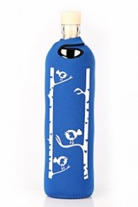 Бутилка FLASKA Neo Design 0.750L:Синьо-бели птици
