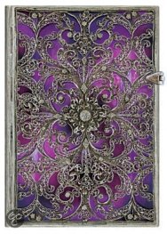 Бележник Paperblanks Silver Filigree Midi, Lined/ 8918