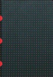 Бележник Paper- Oh Black on Red, A5, Grid/ 2490