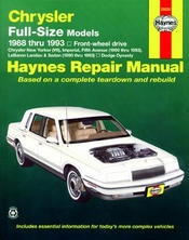 Chrysler Full-Size Models 1988-1993:Automotive Rep