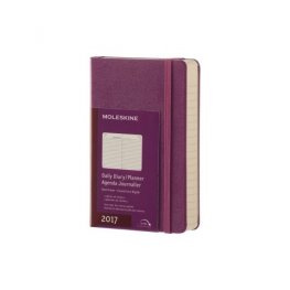 Бележник Moleskine Daily Diary 2017 Pocket Violet, Hardcover [4011]