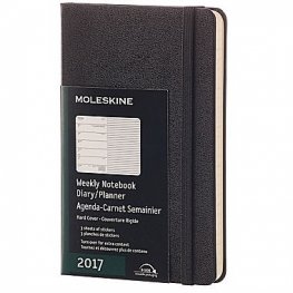 Бележник Moleskine Weekly Diary 2017 Pocket Notebook, Harcover [3311]