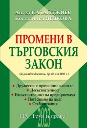Промени в търговския закон (Държавен вестник, бр.66 от 2023 г.)