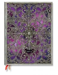 Бележник Paperblanks Dayplanners 2017 Aubergine, Ultra/ 4698