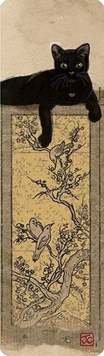 Книгоразделител - Черно коте KIUB