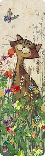Книгоразделител - Коте сред цветя KIUB