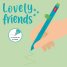 Гел химикалка Legami Lovely Friends - Динозавър - Неоново зелено