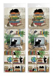 Комплект от 6 квадратни подложки за чаши - Котета KIUB