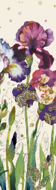 Книгоразделител - Виолетки KIUB