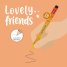 Гел химикалка Legami Lovely Friends - Лъв