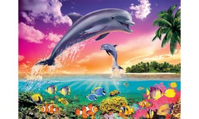Пъзел 100 ч. XXL Jumping Dolphins 107247