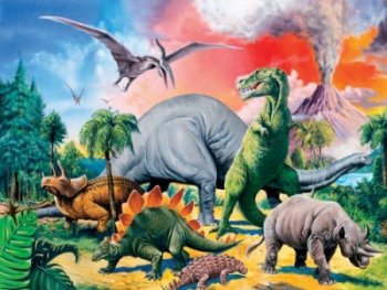 Пъзел 100 ч. XXL Among the Dinosaurs 109579