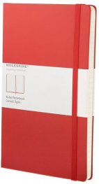 Бележник Moleskine Classic Red Notebook, Ruled Large [Hardcover] [0048]