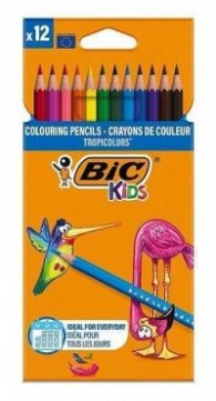 Цветни моливи BIC Kids Tropicolors 12 цвята