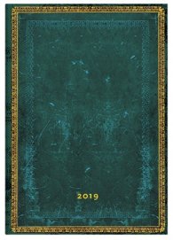 Бележник Paperblanks Dayplanners 2019 Viridian, Midi/ 9111