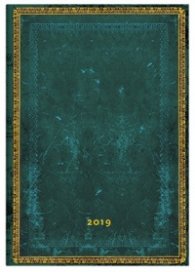 Бележник Paperblanks Dayplanners 2019 Viridian, Midi/ 9111