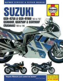 SUZUKI GSX-R50 & R1100 '85 to '92, GSX600F, GSX750F & GSX1100F (Katanas) '88 to "96