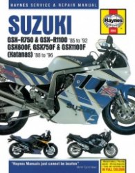 SUZUKI GSX-R50 & R1100 '85 to '92, GSX600F, GSX750F & GSX1100F (Katanas) '88 to "96