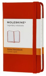 Бележник Moleskine Notebook Ruled Red Extra Small [Hard Cover] [7092]