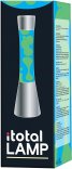 Лава лампа - Синя течност, зелен восък XL1798