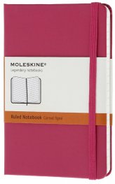 Бележник Moleskine Notebook Ruled Magenta Pocket [Hard Cover] [6392]