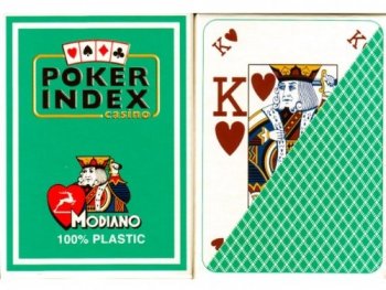 Карти за игра Модиано Poker Index зелен 0101827